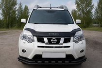 Nissan X-trail T31 2007–2014 Predný ochranný rám ST015 Black (nerez) fotografia 1