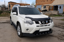 Nissan X-trail T31 2007–2014 Predný ochranný rám ST015 Black (nerez) fotografia 3