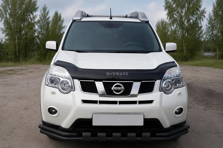 Nissan X-trail T31 2007–2014 Predný ochranný rám ST015 Black (nerez) Image