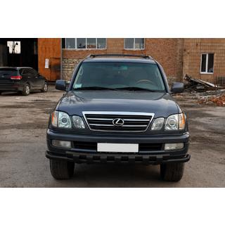 Predný ochranný rám ST015 Black (nerez) Lexus LX470 1998–2007 fotografia 1
