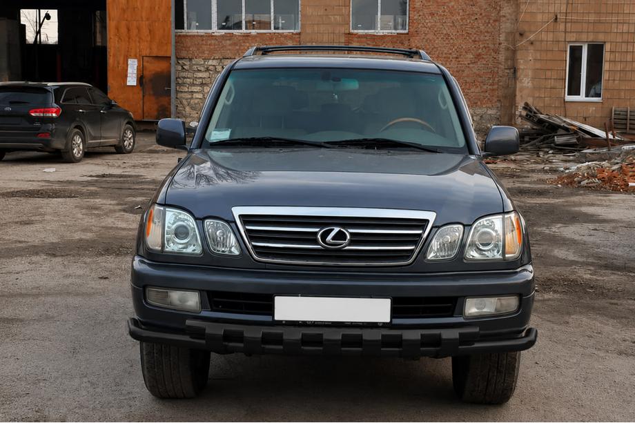 Lexus LX470 1998–2007 Predný ochranný rám ST015 Black (nerez) Fotografia 1
