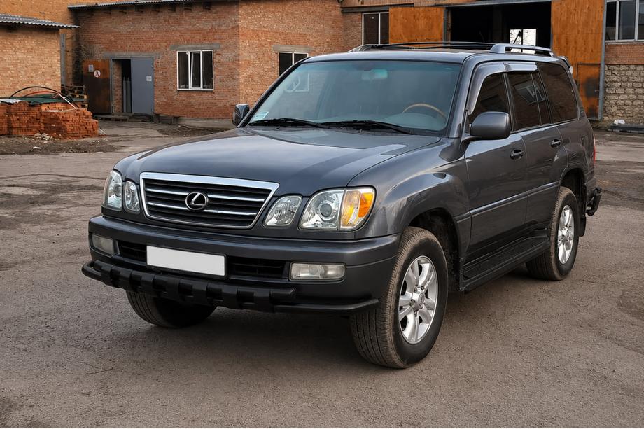 Lexus LX470 1998–2007 Predný ochranný rám ST015 Black (nerez) Fotografia 3