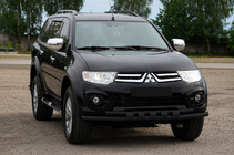 Mitsubishi L200 2006–2015 Predný ochranný rám ST015 Black (nerez) fotografia 1