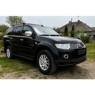 Predný ochranný rám ST015 Black (nerez) Mitsubishi Pajero Sport 2008–2015 fotografia 2
