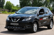 Nissan Qashqai 2014–2021 Predný ochranný rám ST015 Black (nerez) fotografia 2