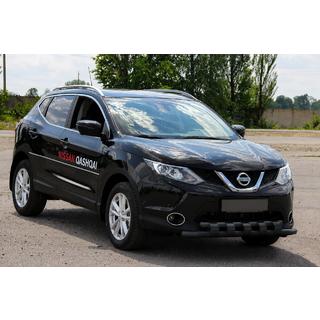 Predný ochranný rám ST015 Black (nerez) Nissan Qashqai 2014–2021 fotografia 3