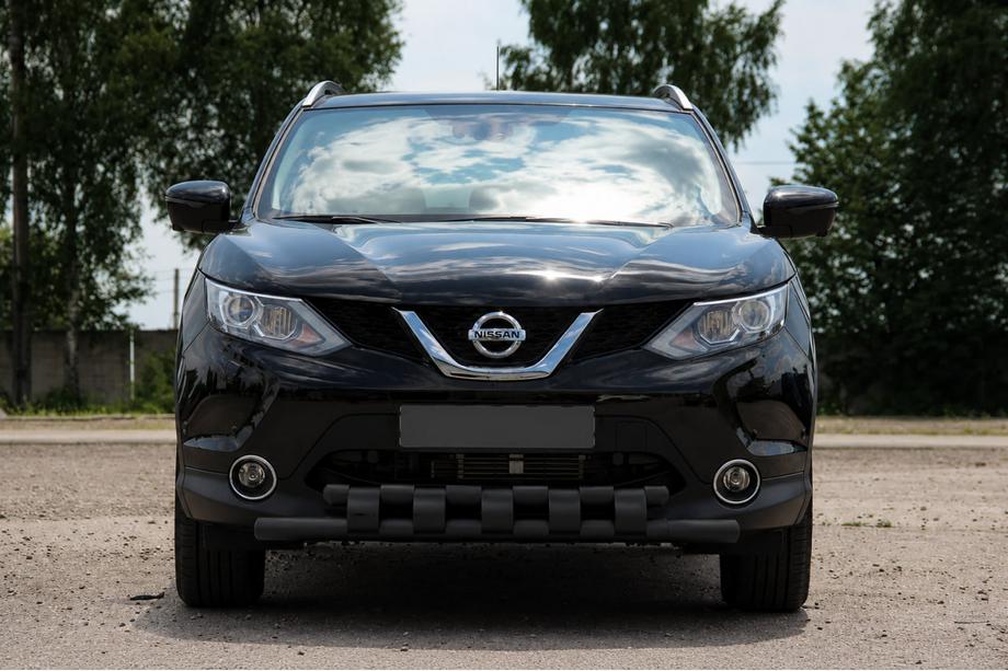 Nissan Qashqai 2014–2021 Predný ochranný rám ST015 Black (nerez) Image