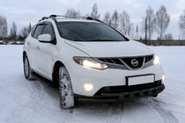 Nissan Murano 2008–2014 Predný ochranný rám ST015 Black (nerez) fotografia 1