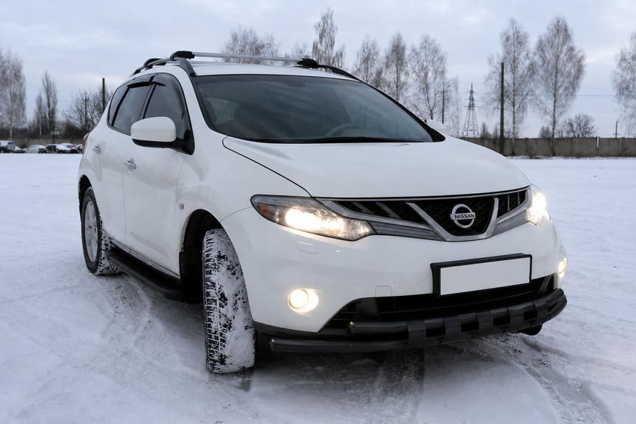 Nissan Murano 2008–2014 Predný ochranný rám ST015 Black (nerez) Image