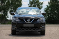 Nissan Qashqai 2007–2010 Predný ochranný rám ST015 Black (nerez) fotografia 2