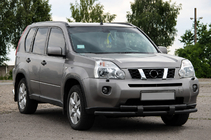 Nissan X-trail T31 2007–2014 Predný ochranný rám ST015/2 Black (nerez) fotografia 1