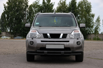 Nissan X-trail T31 2007–2014 Predný ochranný rám ST015/2 Black (nerez) fotografia 3