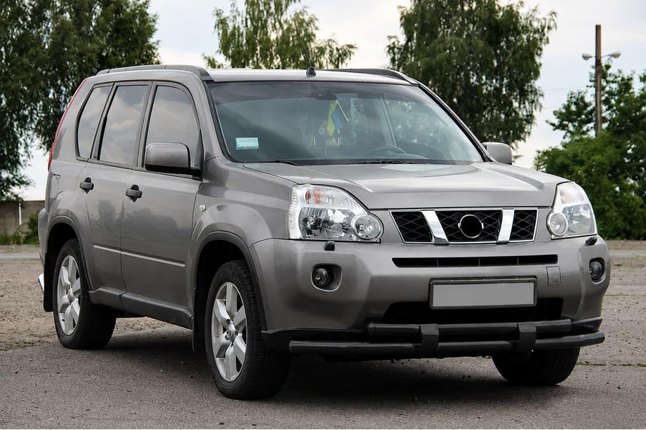 Nissan X-trail T31 2007–2014 Predný ochranný rám ST015/2 Black (nerez) Image