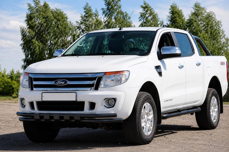 Ford Ranger 2011–2022 Predný ochranný rám ST016 Black (nerez) Fotografia 2