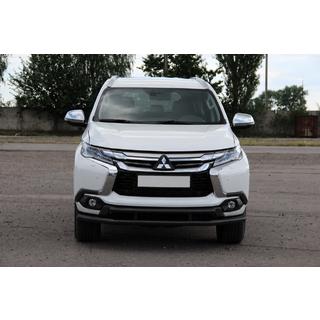 Predná ochrana ST016 Black (nerez) Mitsubishi Pajero Sport 2015– fotografia 3
