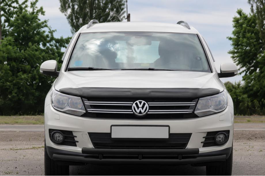 Volkswagen Tiguan 2007–2016 Predná ochrana ST016 Black (nerez) Image