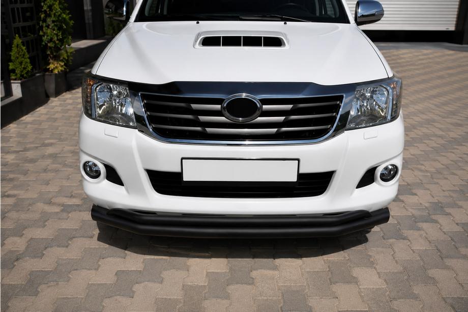 Toyota Hilux 2006–2015 Predný ochranný rám ST017 Black (nerez) Fotografia 1