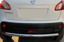 Nissan Qashqai 2010–2014 Rovný zadný ochranný rám (nerez) fotografia 1