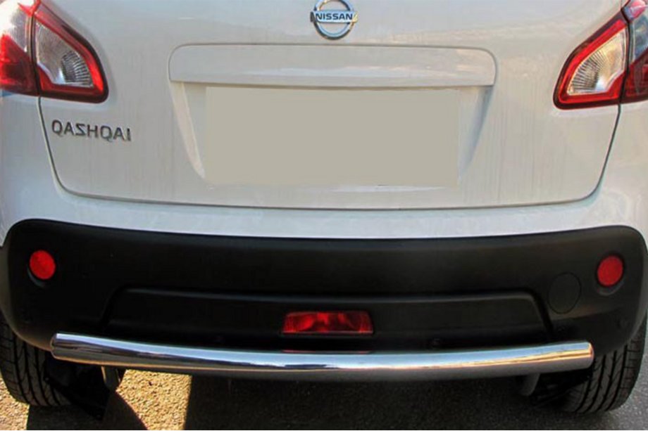 Nissan Qashqai 2010–2014 Rovný zadný ochranný rám (nerez) Image