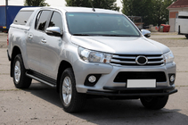 Toyota Hilux 2015– Predný ochranný rám ST018 Black (nerez) fotografia 3