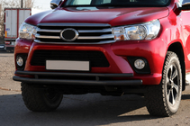 Toyota Hilux 2015– Predný ochranný rám ST018 Black (nerez) fotografia 4