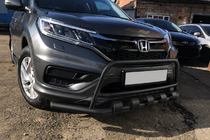 Honda CRV 2012–2016 Predný ochranný rám WT003-ST-V2 Black (nerez) fotografia 1