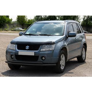 Predný dvojitý ochranný rám 60/42 mm čierny (nerez) Suzuki Grand Vitara 2005–2017 fotografia 1