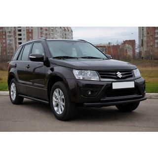 Predný dvojitý ochranný rám 60/42 mm čierny (nerez) Suzuki Grand Vitara 2005–2017 fotografia 3