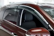 Lexus LS 2007–2017 Okenné deflektory s chrómovou lištou Long (HIC, 4 ks) fotografia 1