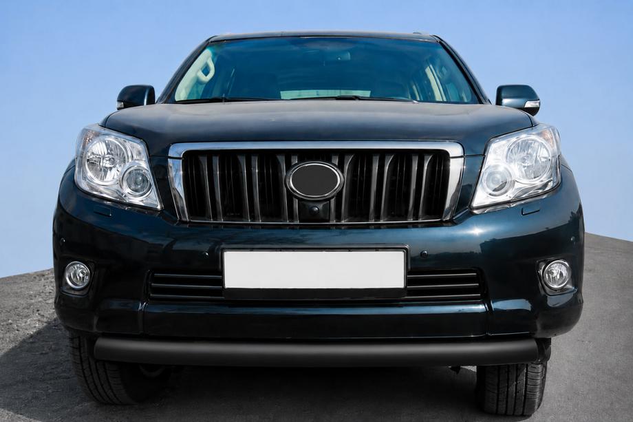 Toyota Land Cruiser Prado 120 2002–2009 Predný ochranný rám ST008 Black (nerez) Fotografia 1