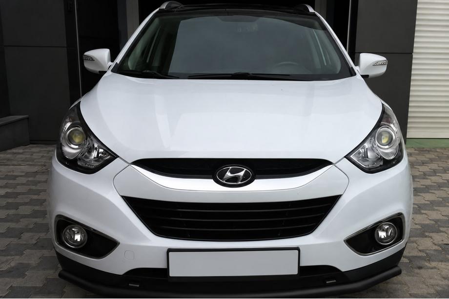 Hyundai IX-35 2010–2015 Predný ochranný rám ST008 Black (nerez) Image