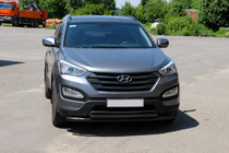 Hyundai Santa Fe 3 2012–2018 Predný ochranný rám ST014 Black (nerez.) fotografia 3