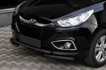 Hyundai IX-35 2010–2015 Predný ochranný rám ST014-1 Black (nehrdzavejúca oceľ) fotografia 1