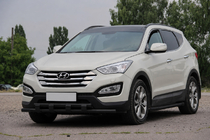 Hyundai Santa Fe 3 2012–2018 Predný ochranný rám ST015 Black (nehrdzavejúca oceľ) fotografia 2