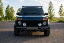 Lada Niva a Urban 1977– Predný ochranný rám ST015 Black (nehrdzavejúca oceľ) fotografia 1