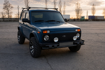 Lada Niva a Urban 1977– Predný ochranný rám ST015 Black (nehrdzavejúca oceľ) fotografia 3