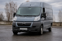 Peugeot Boxer 2006–2025 Predný ochranný rám ST015 Black (nehrdzavejúca oceľ) fotografia 1