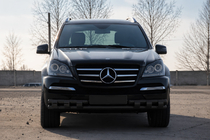 Mercedes GL class X164 2006–2012 Predný ochranný rám ST015 Black (nehrdzavejúca oceľ) fotografia 2