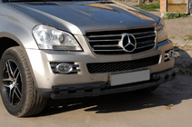 Mercedes GL class X164 2006–2012 Predný ochranný rám ST015 Black (nehrdzavejúca oceľ) fotografia 3