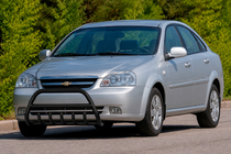 Chevrolet Lacetti 2003–2024 Predný ochranný rám WT003 Black (60 mm, nerez) fotografia 1