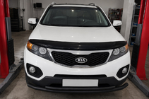 Kia Sorento II XM 2009–2014 Predná spodná ochranná rúra Black (nerez) fotografia 1