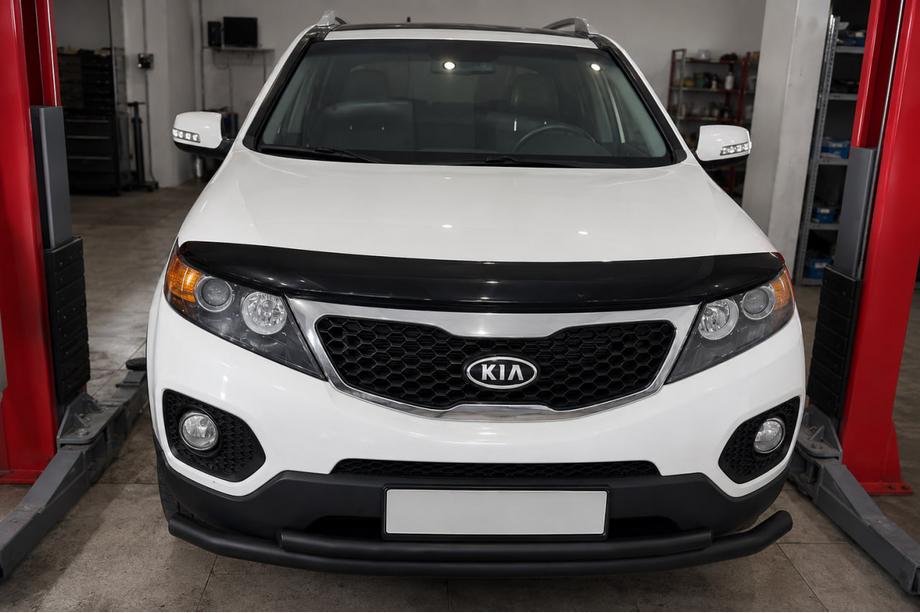 Kia Sorento II XM 2009–2014 Predná spodná ochranná rúra Black (nerez) Image