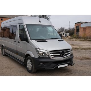 Predná spodná ochranná rúrka MBSP.07.F3-04.6 Black (nerez) Mercedes Sprinter W906 2006–2018 fotografia 2