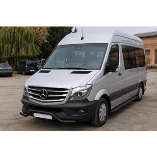 Predná spodná ochranná rúrka MBSP.07.F3-04.6 Black (nerez) Mercedes Sprinter W906 2006–2018 fotografia 1
