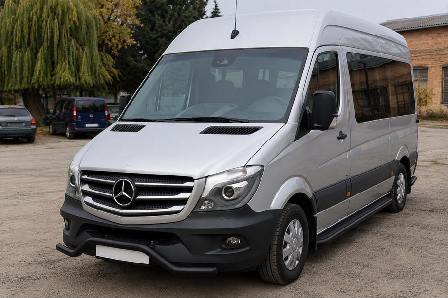 Mercedes Sprinter W906 2006–2018 Predná spodná ochranná rúrka MBSP.07.F3-04.6 Black (nerez) Image