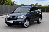 Honda CRV 2007–2011 Čierne strešné lyžiny (OEM) fotografia 2