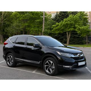 Integrované strešné lyžiny sivé OEM (ABS plast, montáž lepením) Honda CRV 2017–2022 fotografia 2