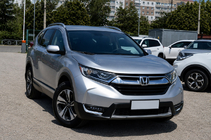 Honda CRV 2017–2022 Sivé OEM strešné pozdĺžne nosiče (hliník) fotografia 3