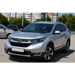 Sivé OEM strešné pozdĺžne nosiče (hliník) Honda CRV 2017–2022 fotografia 1