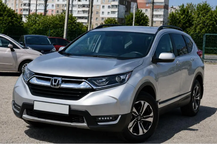 Honda CRV 2017–2022 Čierne OEM strešné lyžiny (hliník) Fotografia 1